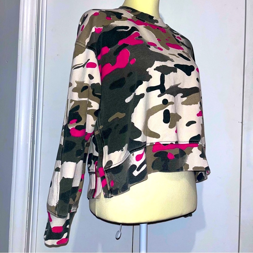 G Star RAW Loose Fit Crewneck Camo All Over Sweater • Sweatshirt